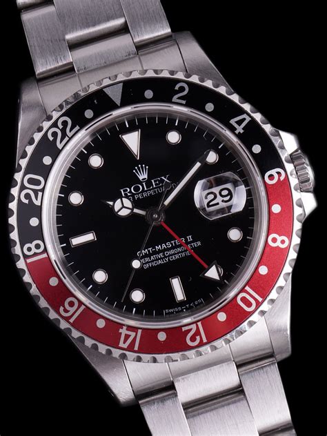 rolex gmt master ii ref 16710 with coke bezel insert